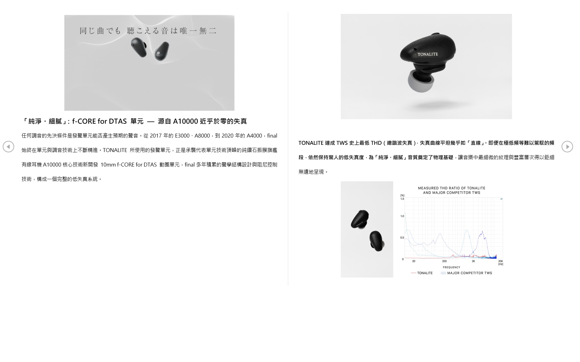 Final Audio Tonalite DTAS Bluetooth Headset